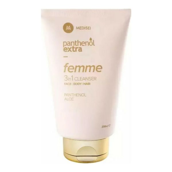 MEDISEI Panthenol Extra Femme 3 in 1 Cleanser 200ml - Καθαριστικό Για Πρόσωπο, Σώμα & Μαλλιά