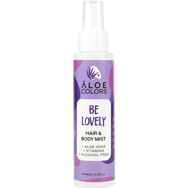ALOE COLORS Be Lovely Hair & Body Mist Ενυδατικό Σπρέι Σώματος & Μαλλιών με Άρωμα Καραμέλα-Πικραμύγδαλο 100ml