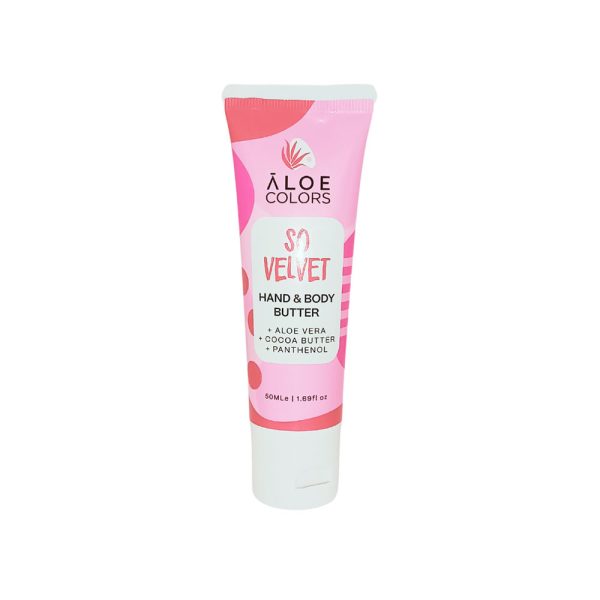 ALOE COLORS Hand & Body Βutter So Velvet 50ml - Βούτυρο για χέρια & σώμα με άρωμα πούδρας