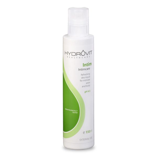 HYDROVIT Intim Intimcare pH 4.5  Υγρό Καθαρισμού για την Ευαίσθητη Περιοχή και το Σώμα 150ml