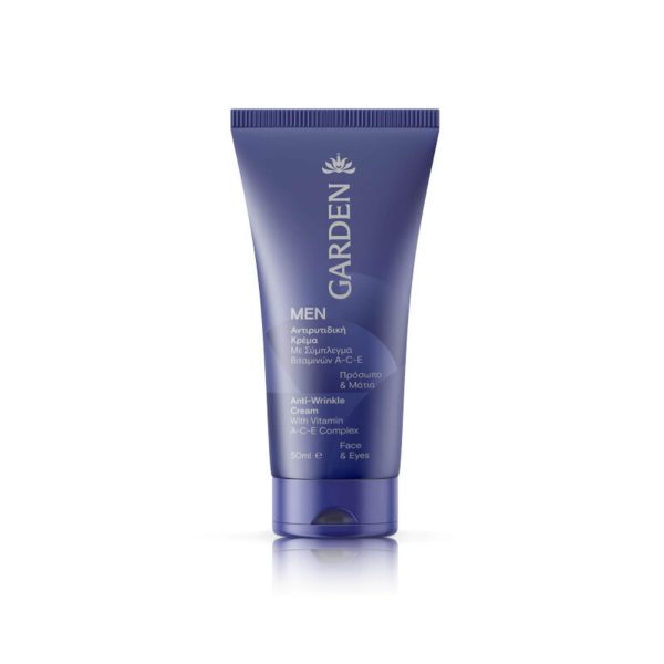 GARDEN Men Anti-Wrinkle Αντιγηραντική Ανδρική Κρέμα Προσώπου Ημέρας με Πανθενόλη 50ml