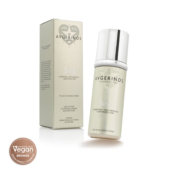 AVGERINOS COSMETICS 3 in 1 Face & Eyes Cream-Primer Κρέμα Προσώπου 3 σε 1 50ml