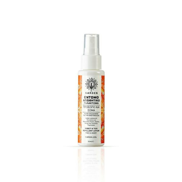 GARDEN Insect & Tick Εντομοαπωθητικό Γαλάκτωμα σε Spray Icaridin 20% Κατάλληλο για Παιδιά 50ml
