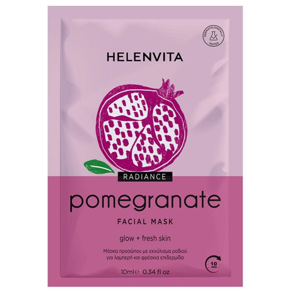HELENVITA Pomegranate Μάσκα Προσώπου για Ενυδάτωση 10ml