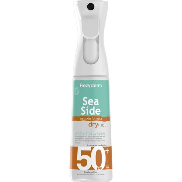 FREZYDERM Sea Side Dry Mist Αδιάβροχη Αντηλιακή Λοσιόν Προσώπου και Σώματος SPF50+ σε Spray 300ml