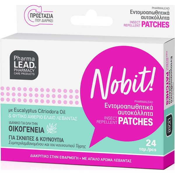 PHARMALEAD Nobit! Εντομοαπωθητικά Αυτοκόλλητα Κατάλληλα για Παιδιά 24τμχ