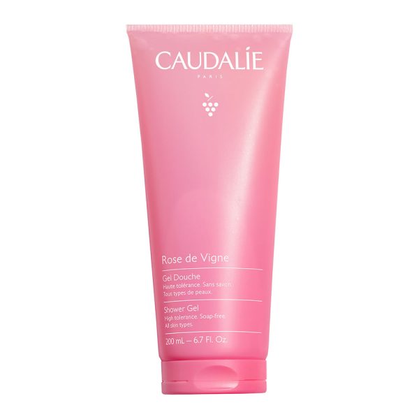 CAUDALIE Rose De Vigne Shower Gel Με Τριαντάφυλλο Ραβέντι και Μόσχο 200ml
