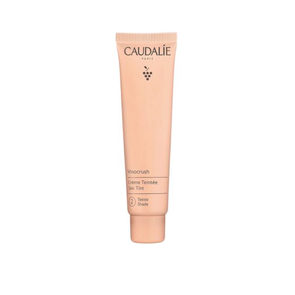 CAUDALIE Vinocrush Skin Tint Shade 2 Ενυδατική Κρέμα Προσώπου με Χρώμα με Υαλουρονικό Οξύ 30ml