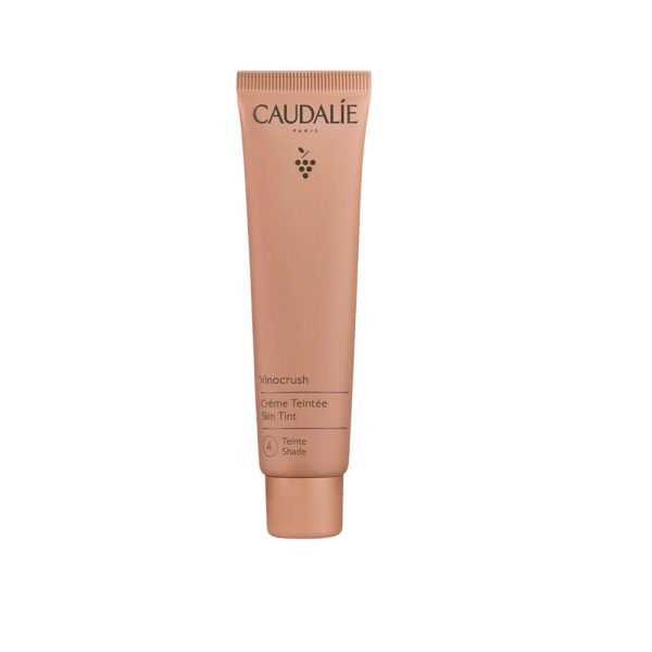 CAUDALIE Vinocrush Skin Tint Shade 4 Ενυδατική Κρέμα Προσώπου με Χρώμα με Υαλουρονικό Οξύ 30ml