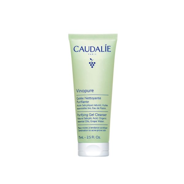 CAUDALIE Vinopure Gel Καθαρισμού Προσώπου για Ακνεϊκές Επιδερμίδες 75ml