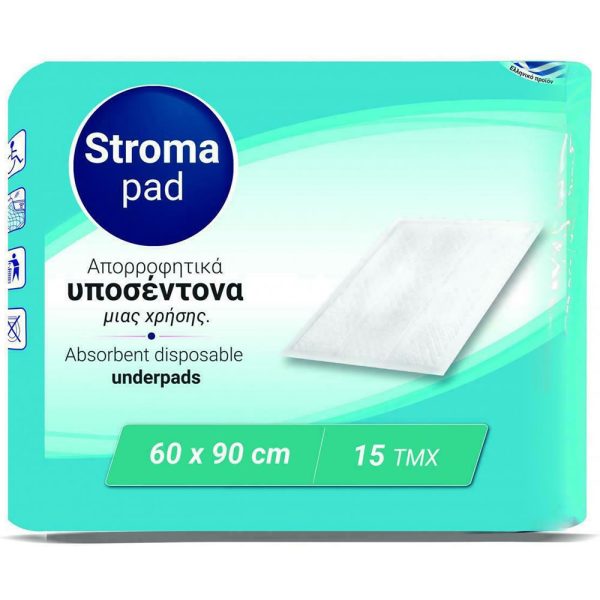 STROMA PAD Υποσέντονα Ακράτειας 90cm x 60cm 15τμχ