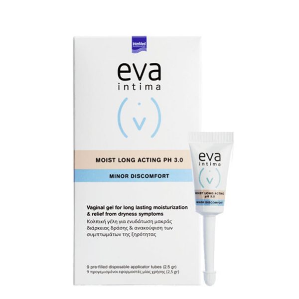 INTERMED Eva Intima Moist Long Acting pH 3 Gel Ενυδάτωσης με Χαμομήλι & Υαλουρονικό 2ml 9τμχ