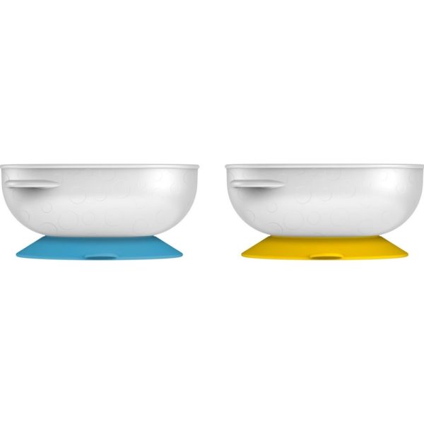 DR. BROWN'S No-Slip Suction Bowls Αντιολισθητικά Μπολ Φαγητού με Βεντούζα (4m+) 2τμχ